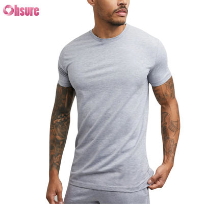 Groothandel Gym T-Shirt Custom Mensen Sport T-Shirt - 100% katoen, Spandex Blend, Running Gym Casual Wear, Korte mouw