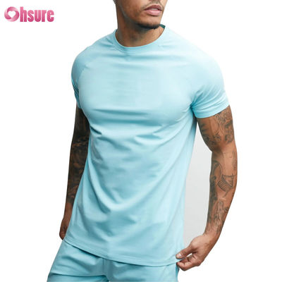 Groothandel Gym T-Shirt Custom Mensen Sport T-Shirt - 100% katoen, Spandex Blend, Running Gym Casual Wear, Korte mouw