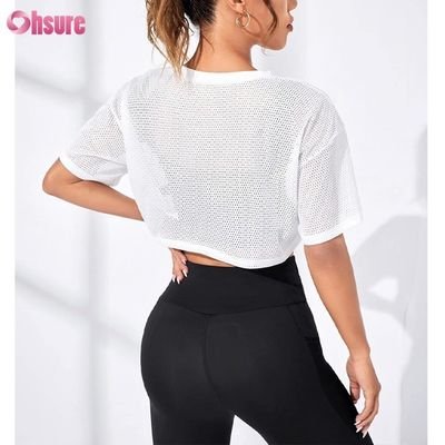 OEM Fabrieksprijs Zomer Lichtgewicht Outdoor Workout Mesh Tanktop voor Dames