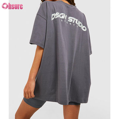 Unisex T-shirt Hoge Kwaliteit Aangepast LOGO Ontwerp Blanco Oversized O-hals T-shirt voor Dames