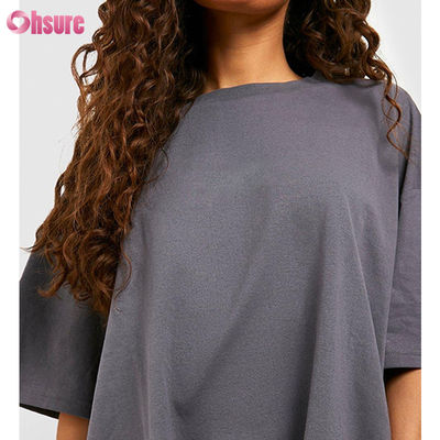 Unisex T-shirt Hoge Kwaliteit Aangepast LOGO Ontwerp Blanco Oversized O-hals T-shirt voor Dames