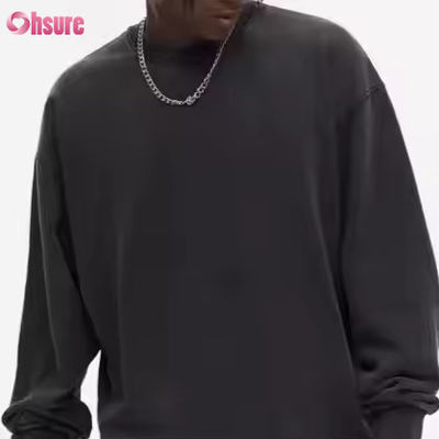 Autumn Winter Customized 400G Polyester / Cotton Circle Ademhalende Fitness Hoodie voor mannen O-Neck Anti-Shrink Gebruikt voor wassen