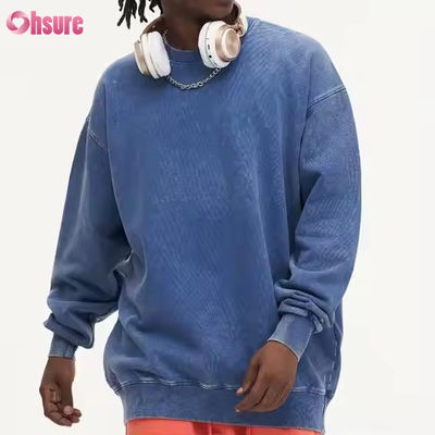 Autumn Winter Customized 400G Polyester / Cotton Circle Ademhalende Fitness Hoodie voor mannen O-Neck Anti-Shrink Gebruikt voor wassen
