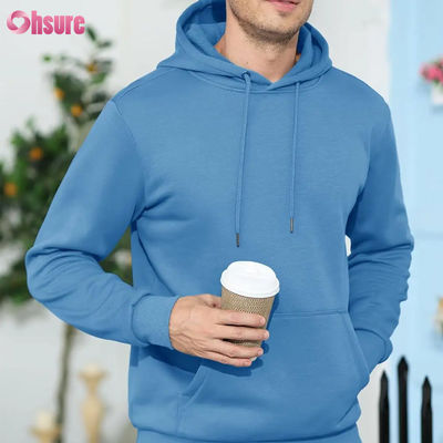 Mannen Actieve Hoodies Fleece Lined Sweatshirts Casual Athletic Workout Pullover Met Pocket Blank Hoodie High Quality Geweven 1 P