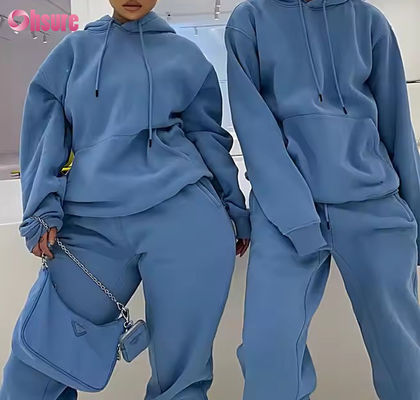 Hoge Kwaliteit Mode Trainingspak Casual Hoodies Joggers Sets Custom Trainingspak Fleece Dames Heren Unisex Hoodie 2-delige Set