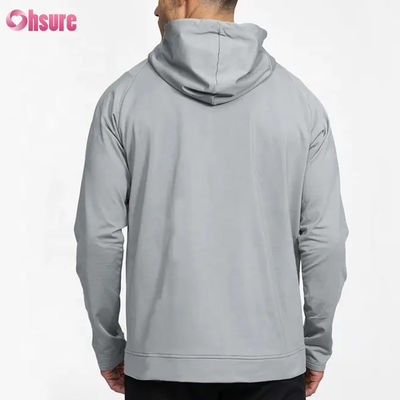 Groothandel Custom Puff Printing Pullover Hoodie voor Heren Athletic Fit Crossover Sweatshirt voor Winter