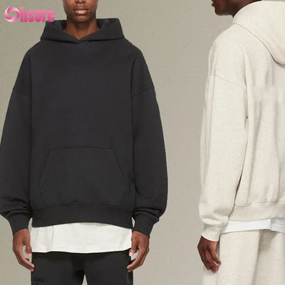 Vlies Oversize Hoodies Casual Pullovers Tracksuit Mensen Hoodies Langmouw Crew Neck Cotton Jersey Stof Winter Jacket voor mannen