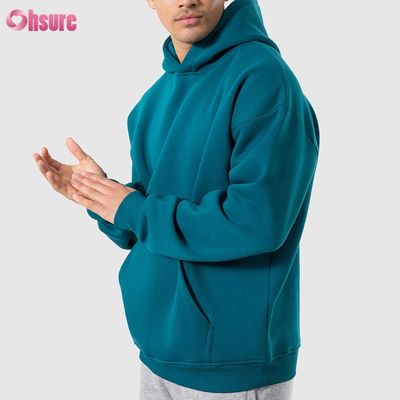 Vriendelijke stoffen Hoodie Hoodies van hoge kwaliteit katoen oversize truien slanke gewone mannen sport hoodies