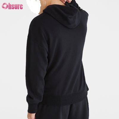 Groothandel lente en herfst katoen Franse Terry Pocket Casual Hoodie voor mannen