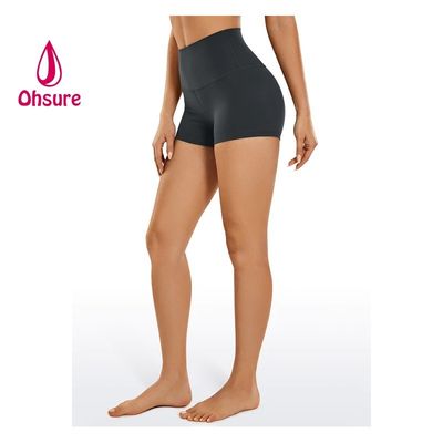 Groothandel Vrouwen Fitness Sports Shorts Running Bike Shorts Hign Waist Yoga Activewear Shorts Custom Logo Solid Casual Knitting