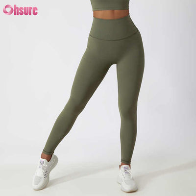 High Waist Butt-lifting Fitness Yoga Leggings Nude Squatproof Outdoor Cycling Running Pants Huidvriendelijke Workout Tights