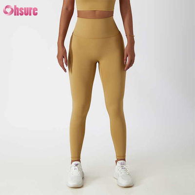 High Waist Butt-lifting Fitness Yoga Leggings Nude Squatproof Outdoor Cycling Running Pants Huidvriendelijke Workout Tights
