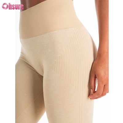 Oem Factory Direct Sale Sportbroek Solid Color Aanpasbare Sweatpants Fitness Wear Naadloze Design Leggings voor vrouwen