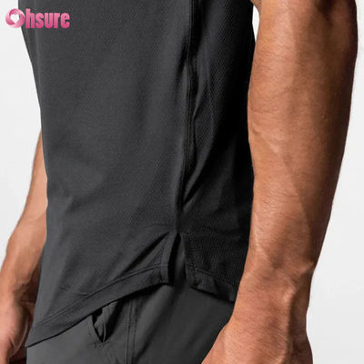 Maat Heren Gym Shirts Top Blanco Zeefdruk Korte Mouw Sneldrogend Katoen Ronde Hals Oversized Sport T-shirts