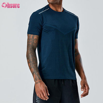 Topkwaliteit professionele sport T-shirt voor mannen zomer ademend fitness dragen aangepast logo snel droog polyester sport top