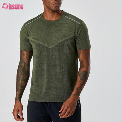 Topkwaliteit professionele sport T-shirt voor mannen zomer ademend fitness dragen aangepast logo snel droog polyester sport top