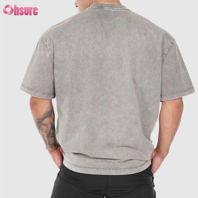 Aangepaste Logo Sport T-shirt Casual Getailleerde Mouwen Workout Blanco T-shirt voor Heren
