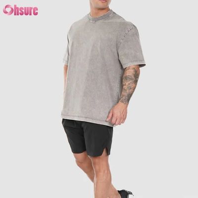 Aangepaste Logo Sport T-shirt Casual Getailleerde Mouwen Workout Blanco T-shirt voor Heren