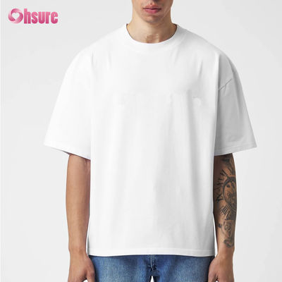 ODM 220 GSM 100 Cotton Plain Short Sleeve Oversized Mens Dikke T-shirt Zwaargewicht Essentials Blank Custom Logo T-shirt Sport