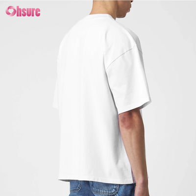 ODM 220 GSM 100 Cotton Plain Short Sleeve Oversized Mens Dikke T-shirt Zwaargewicht Essentials Blank Custom Logo T-shirt Sport
