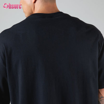 Custom 220 Gsm Hoge Kwaliteit Oversized T-shirt Zwaar Gewicht Katoen Custom T-shirt Zwaar Katoen Gym Oversized Heren T-shirt Sport
