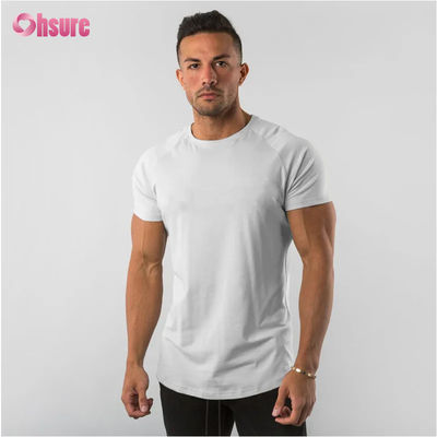 95% katoen 5% spandex Custom Private logo Workout Wear Gym Kleding Fitness Apparel Plain Blank Men T-shirt Sport