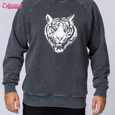 Crew Neck Sweatshirts Casual Pullovers Men Hoodies Print High Quality Cotton Fleece Winterkleding voor mannen Jersey Stof Gebreid