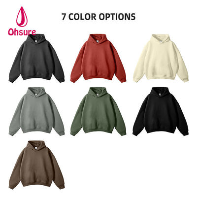 Custom Heavyweight Drop Shoulder Hoodie Fabrikanten Blank 100% Cotton Oversized High Quality Mensen Hoodies