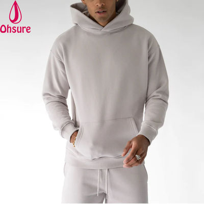 Heavyweight Casual Hoodie High Quality Fleece Hoodie Solid Color Basic Sweatshirts voor mannen