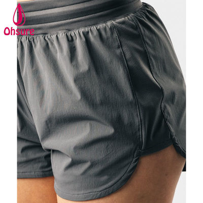 Hoogwaardige OEM High-cut Design High-waisted Athletic Sports Shorts Women Fitness Gym Run Yoga Bottoms Shorts Casual Woven