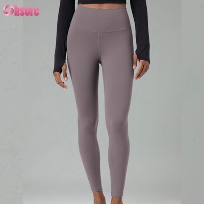Recycled Nylon Spandex Blend Eco-vriendelijk Stof Gymbroek Workout Leggings voor vrouwen