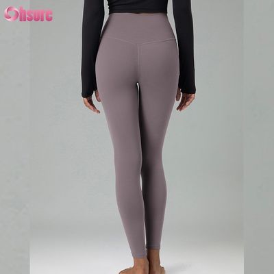 Recycled Nylon Spandex Blend Eco-vriendelijk Stof Gymbroek Workout Leggings voor vrouwen