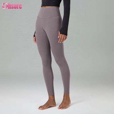 Recycled Nylon Spandex Blend Eco-vriendelijk Stof Gymbroek Workout Leggings voor vrouwen