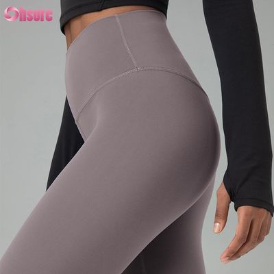 Recycled Nylon Spandex Blend Eco-vriendelijk Stof Gymbroek Workout Leggings voor vrouwen