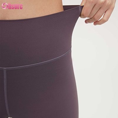 Kleding Vier Naald Zes Draad Compressie Fitness Dames Leggings Hoge Taille Slank Volledig 1 Stuk Sportkleding Skinny Yoga Broek
