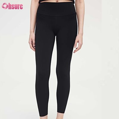 Kleding Vier Naald Zes Draad Compressie Fitness Dames Leggings Hoge Taille Slank Volledig 1 Stuk Sportkleding Skinny Yoga Broek