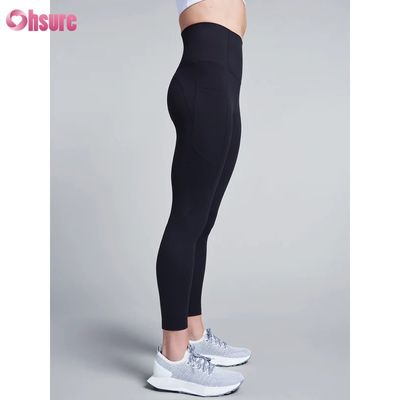 Groothandel Fabriek Bodemprijs Yoga Leggings voor Dames Hoge Compressie Sneldrogend Polyester Met Telefoonzak Workout Leggings