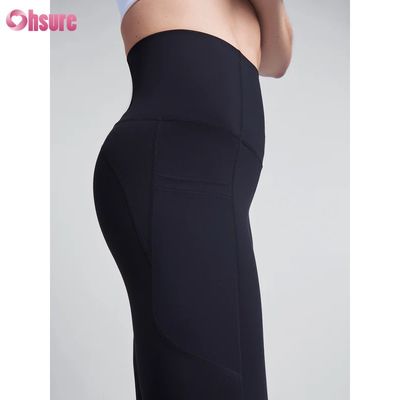 Groothandel Fabriek Bodemprijs Yoga Leggings voor Dames Hoge Compressie Sneldrogend Polyester Met Telefoonzak Workout Leggings