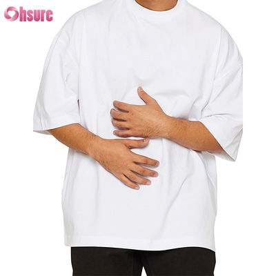 Hete Zomeruitverkoop Lichtgewicht Bamboevezel Ronde Hals Korte Mouw Oversized Boksen T-shirt voor Heren