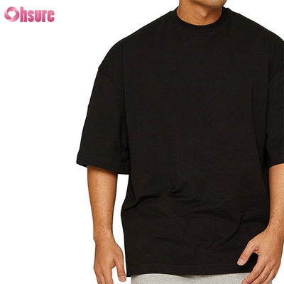 Hete Zomeruitverkoop Lichtgewicht Bamboevezel Ronde Hals Korte Mouw Oversized Boksen T-shirt voor Heren