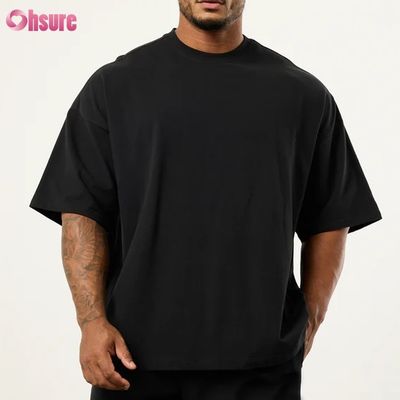 Hete Zomeruitverkoop Lichtgewicht Bamboevezel Ronde Hals Korte Mouw Oversized Boksen T-shirt voor Heren