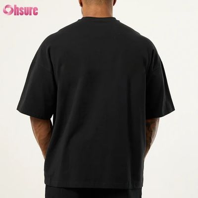 Hete Zomeruitverkoop Lichtgewicht Bamboevezel Ronde Hals Korte Mouw Oversized Boksen T-shirt voor Heren