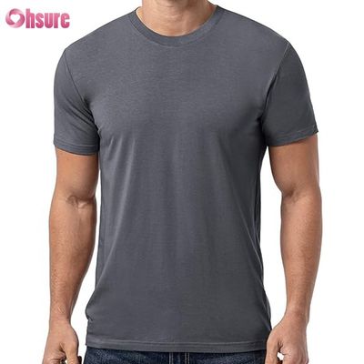 Casual Print Patroon Gebreide spierondersteuning Oefening Kleding voor mannen Bamboe Stof BoksenT-shirt Printing