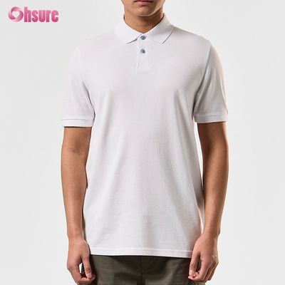 Custom 100% Cotton Custom Printed Men Polo T-shirts Oversize Heavyweight T-shirt leeg