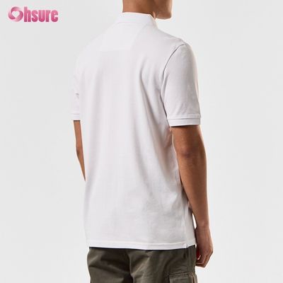 Custom 100% Cotton Custom Printed Men Polo T-shirts Oversize Heavyweight T-shirt leeg