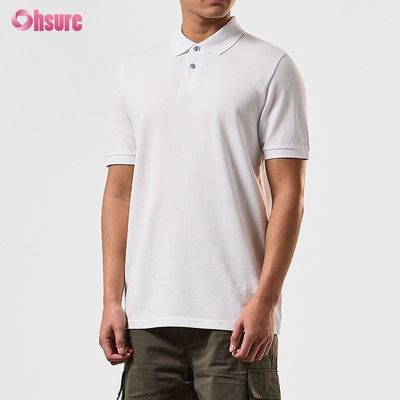 Custom 100% Cotton Custom Printed Men Polo T-shirts Oversize Heavyweight T-shirt leeg