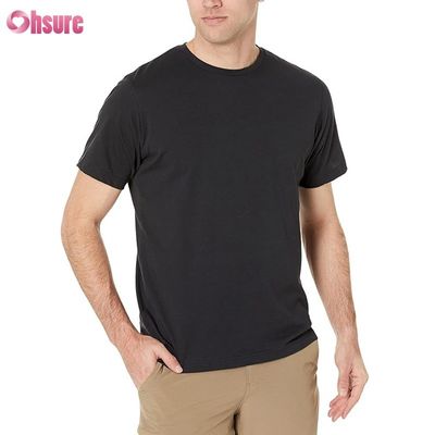 Hete Zomer Uitverkoop Korte Mouw Workout O-hals Effen Gebreid T-shirt voor Heren