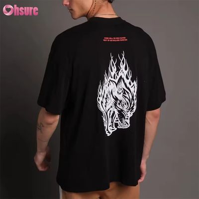 Oversize 300GSM Heavyweight T-shirt Blank Custom 100% Cotton Custom Printed Vrouwen T-shirts
