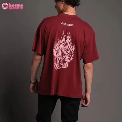 Oversize 300GSM Heavyweight T-shirt Blank Custom 100% Cotton Custom Printed Vrouwen T-shirts
