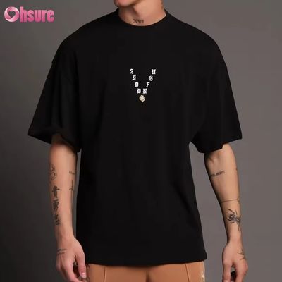 Oversize 300GSM Heavyweight T-shirt Blank Custom 100% Cotton Custom Printed Vrouwen T-shirts
